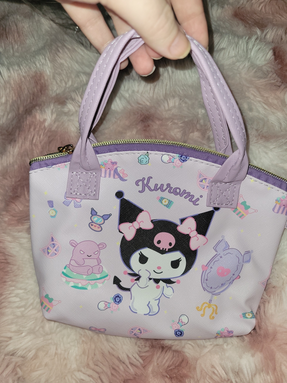 Kuromi Lavender and Pink Mini  Bag